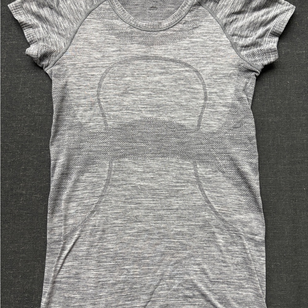 Gray Women's Lululemon Swiftly Tech Top